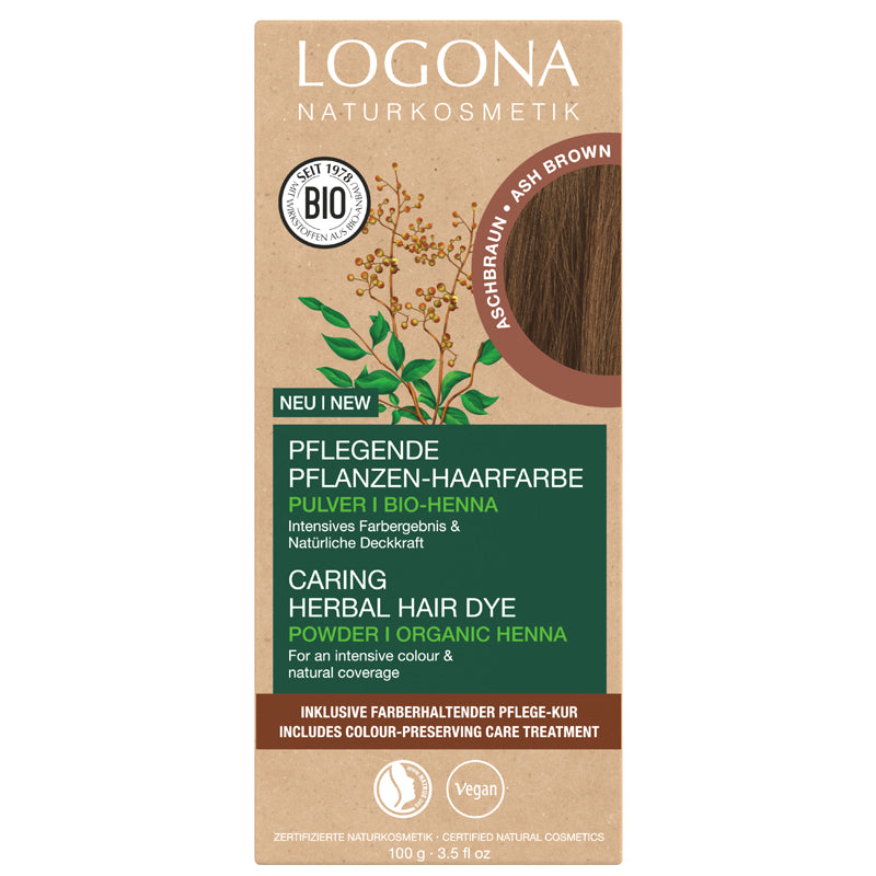 Logona Herbal Hair Dye Powder Ash Brown