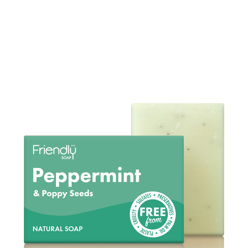Friendly Soap Peppermint &amp; Poppy Seed Soap Bar
