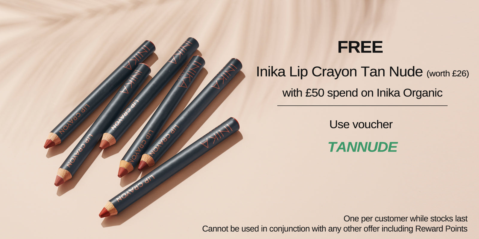 Free Inika Lip Crayon Tan Nude