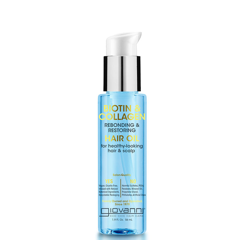 Giovanni Biotin & Collagen Rebonding and Restoring Hair Oil 56ml