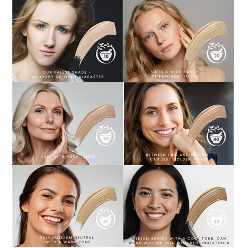 Odylique Cream Foundation SPF25 Shade Guide