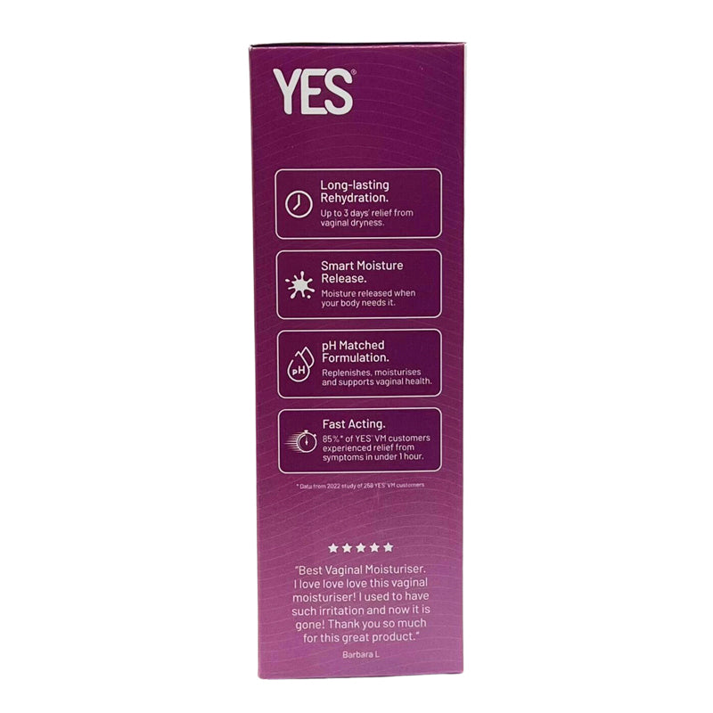 Yes VM pH Matched Vaginal Moisturiser Box Side