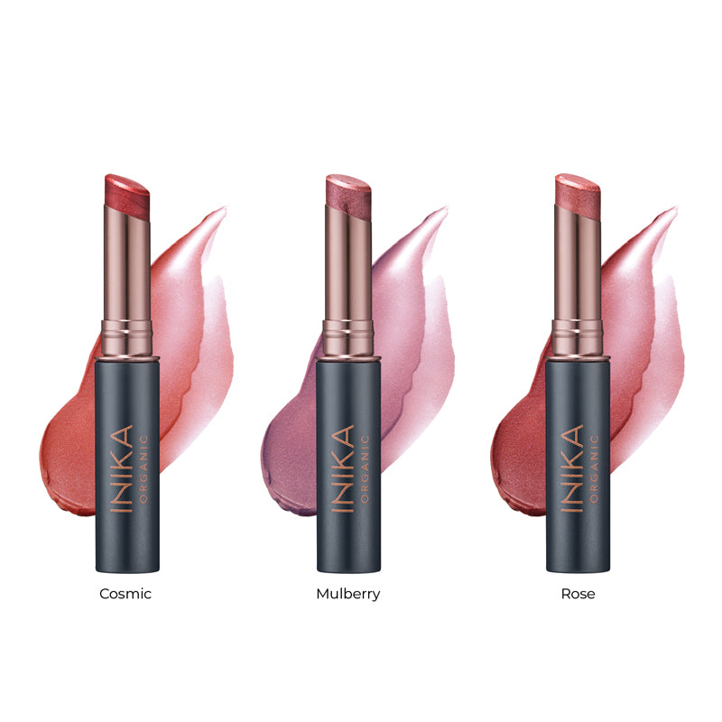 Inika Organic Tinted Lip Balm Shade Guide