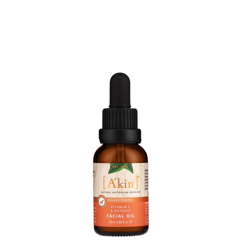A&#39;kin Brightening Vitamin C &amp; Rosehip Facial Oil 20ml