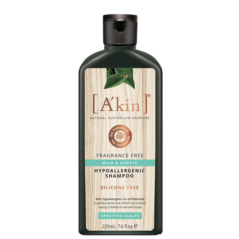 A&#39;kin Fragrance Free Mild &amp; Gentle Shampoo 225ml