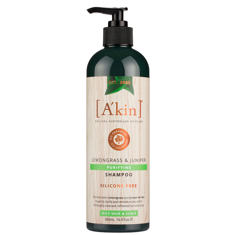 A'kin Lemongrass & Juniper Purifying Shampoo 500ml