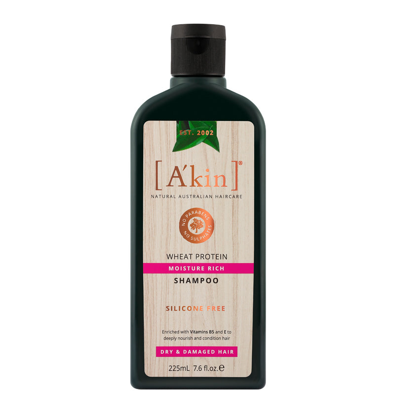 A&#39;kin Wheat Protein Moisture Rich Shampoo 225ml