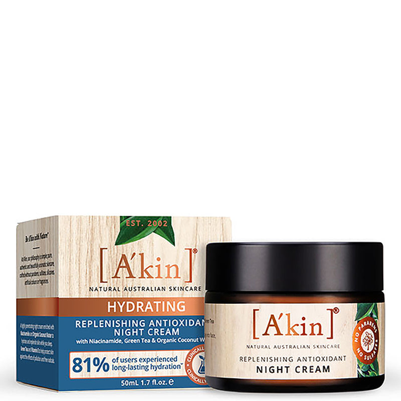 A&#39;kin Replenishing Antioxidant Night Cream Box