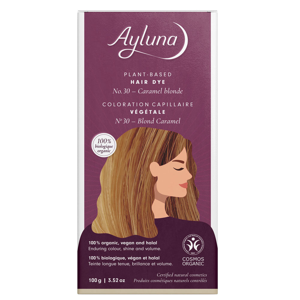 Ayluna Plant Based Hair Dye 30 Caramel Blonde