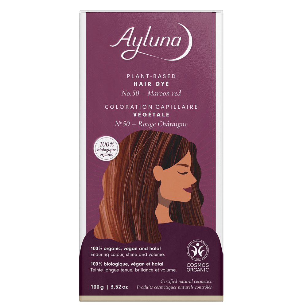 Ayluna Plant Based Hair Dye 50 Maroon Red