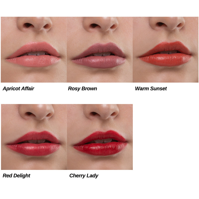 Benecos Natural Jumbo Lipstick Shade Guide