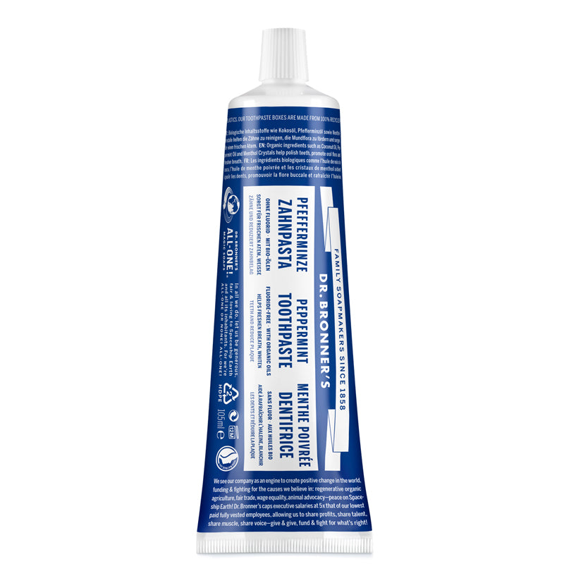 Dr Bronner&#39;s Peppermint Toothpaste 105ml