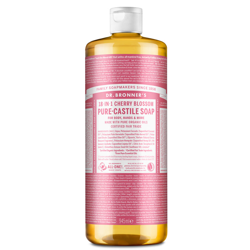Dr Bronner's Cherry Blossom Pure-Castile Liquid Soap 945ml
