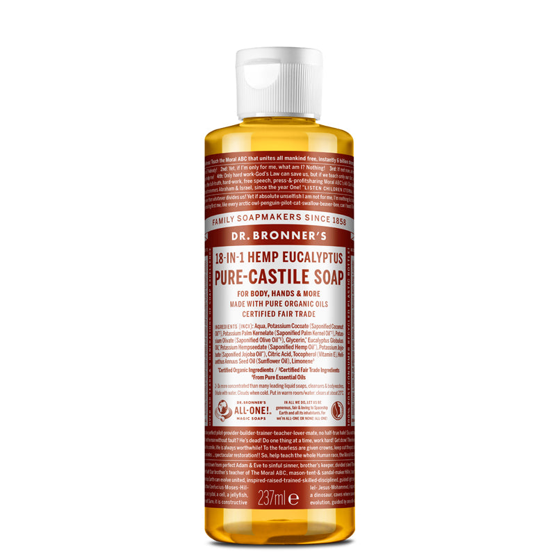 Dr Bronner's Eucalyptus Pure-Castile Liquid Soap 237ml