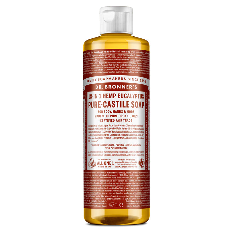 Dr Bronner's Eucalyptus Pure-Castile Liquid Soap 473ml