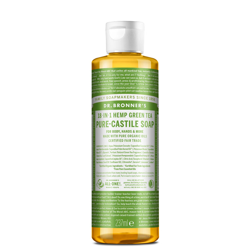 Dr Bronner's Green Tea Pure-Castile Liquid Soap 237ml