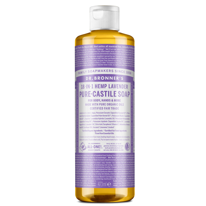 Dr Bronner&#39;s Lavender Pure-Castile Liquid Soap 473ml