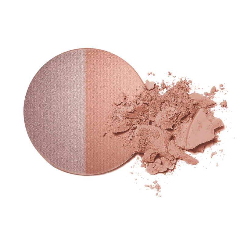 Inika Baked Blush Duo Pink Tickle Swatch
