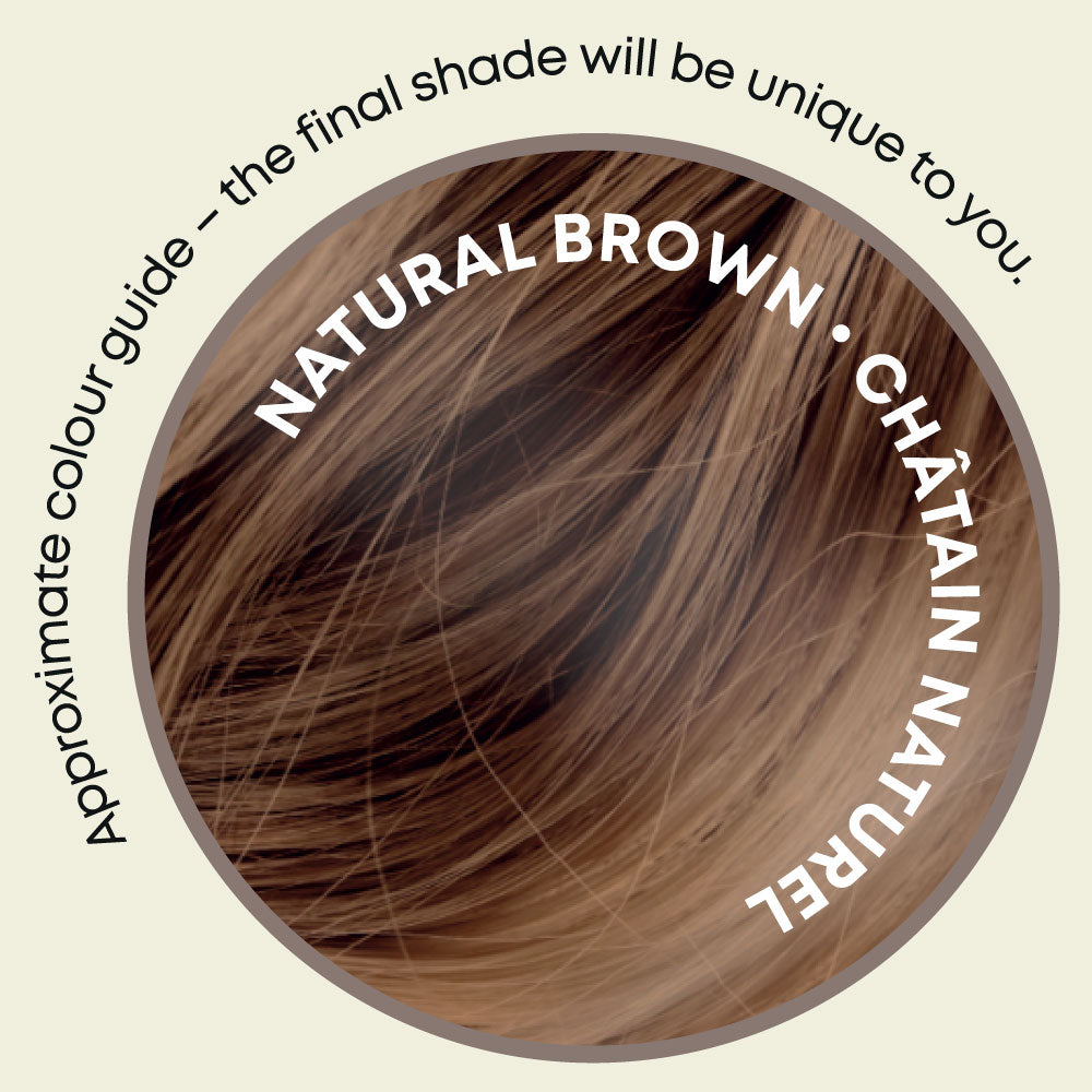 It&#39;s Pure Herbal Hair Colour Natural Brown  Swatch
