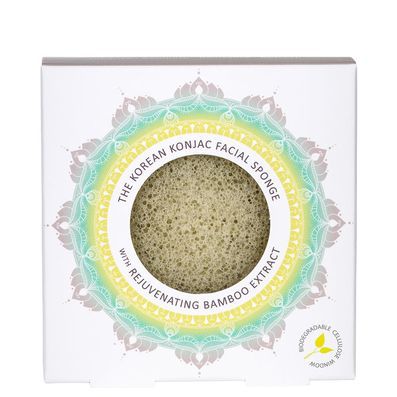 Konjac Sponge Facial Sponge Bamboo Extract Box