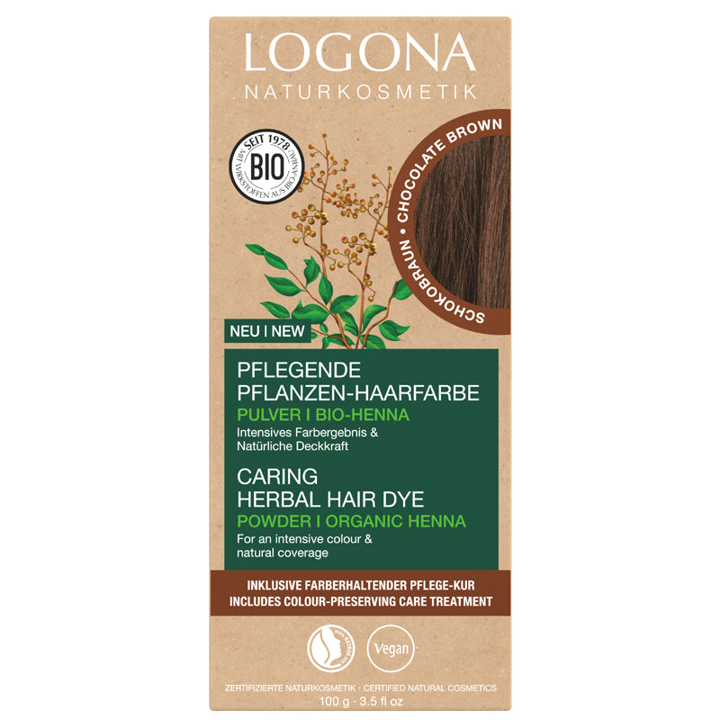 Logona Herbal Hair Dye Powder Chocolate Brown