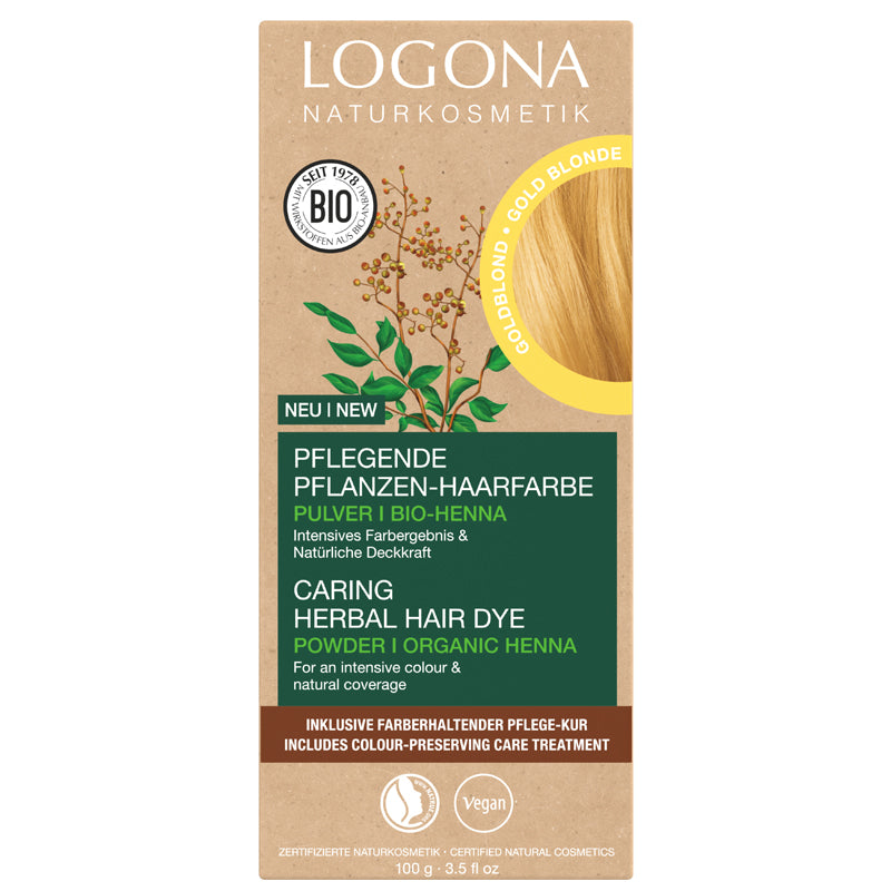 Logona Herbal Hair Dye Powder Gold Blonde 100g