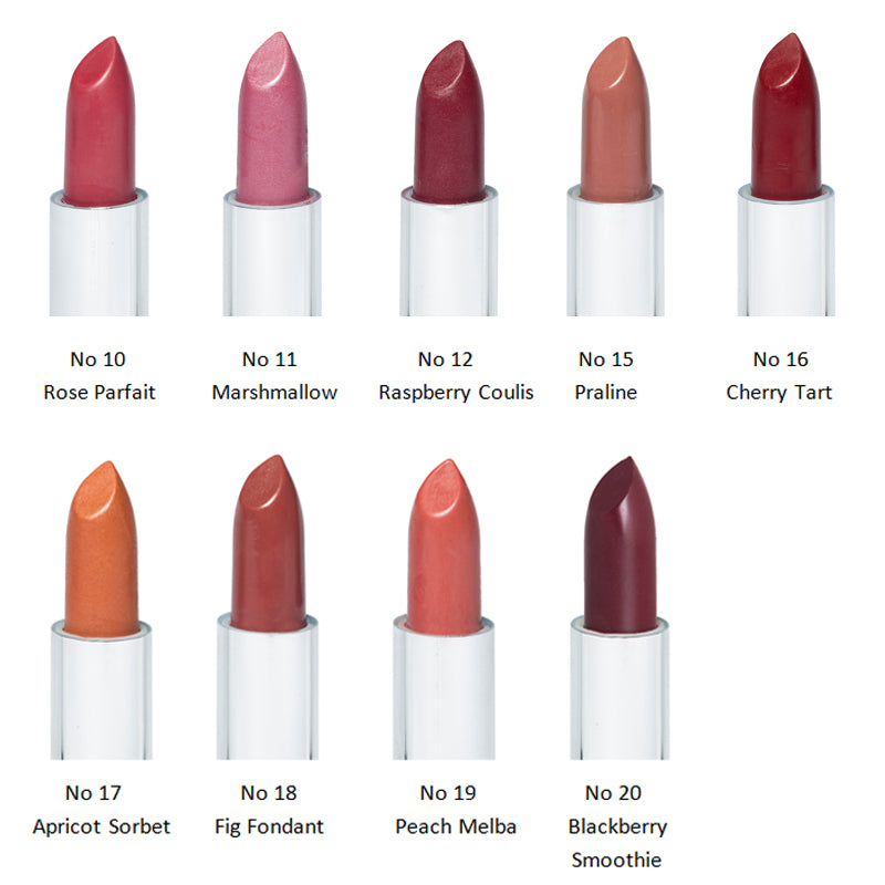 Odylique Lipstick Shade Guide
