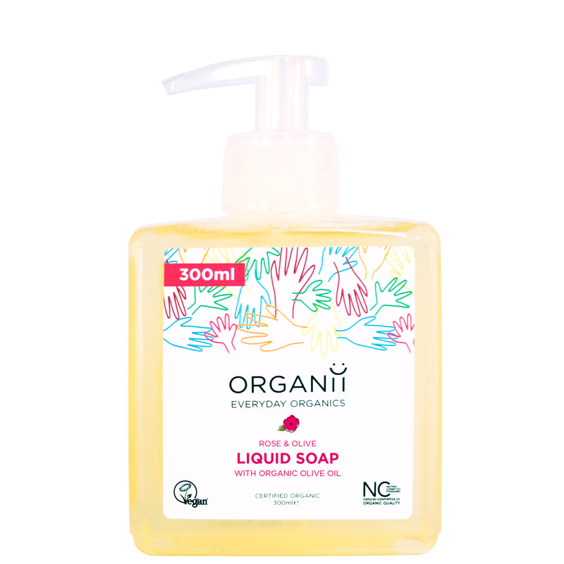 Organii Rose &amp; Olive Liquid Soap 300ml