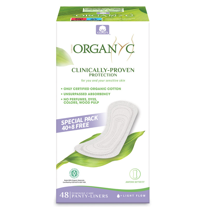 Organyc Cotton Panty Liners 48pack