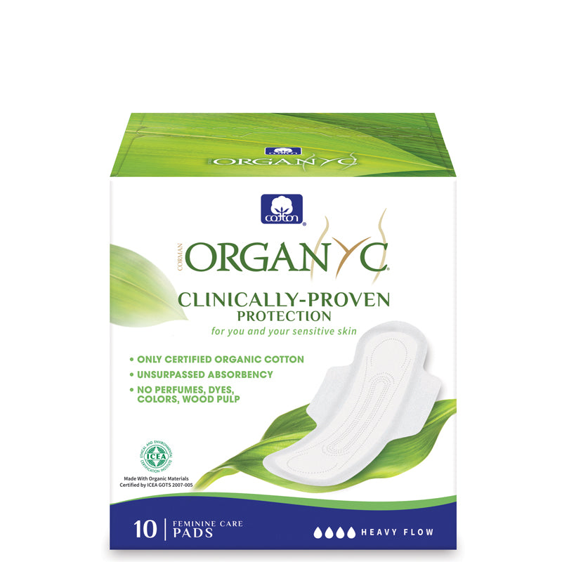 Organyc Organic Cotton Sanitary Pads with Wings Heavy Flow