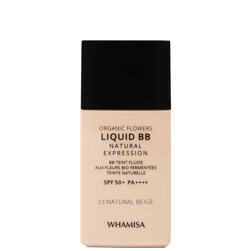 Whamisa Organic Flowers Liquid BB SPF50 23 Natural Beige