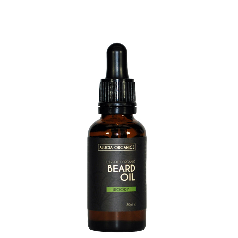 Alucia Organics Certified Organic Beard Oil - Woody Scent