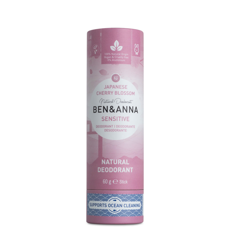 Ben &amp; Anna Natural Soda Deodorant Sensitive Japanese Cherry Blossom