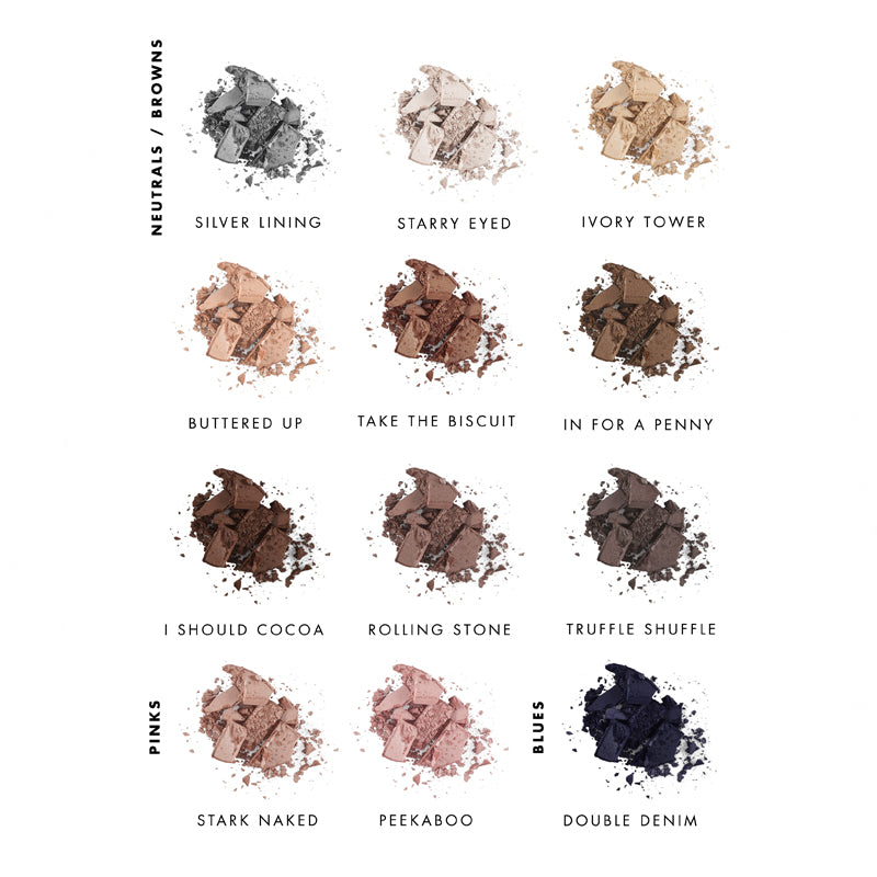 Lily Lolo Pressed Eye Shadow Shade Guide