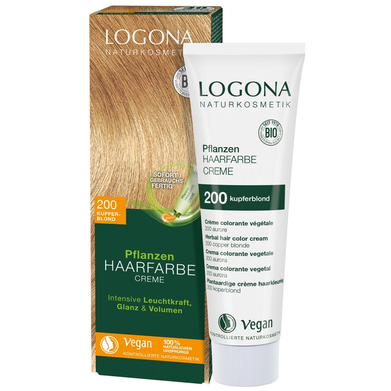 Logona Herbal Hair Colour Cream Copper Blonde