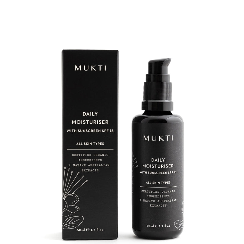 Mukti Organics Daily Moisturiser with Sunscreen SPF15