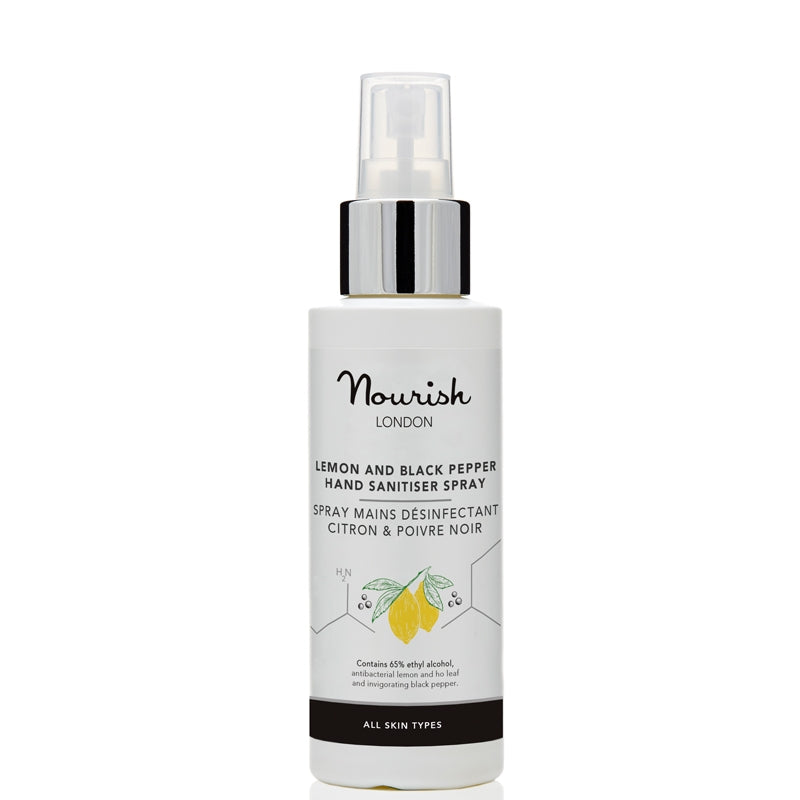 Nourish London Lemon and Black Pepper Hand Sanitiser Spray