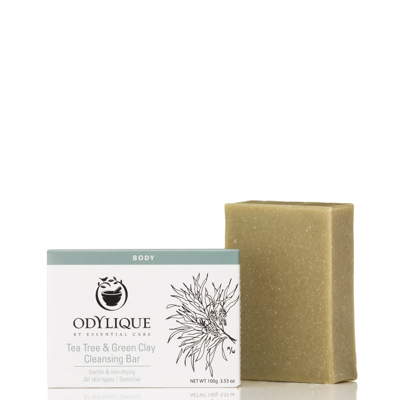 Odylique by Essential Care Tea Tree &amp; Green Clay Cleansing Bar