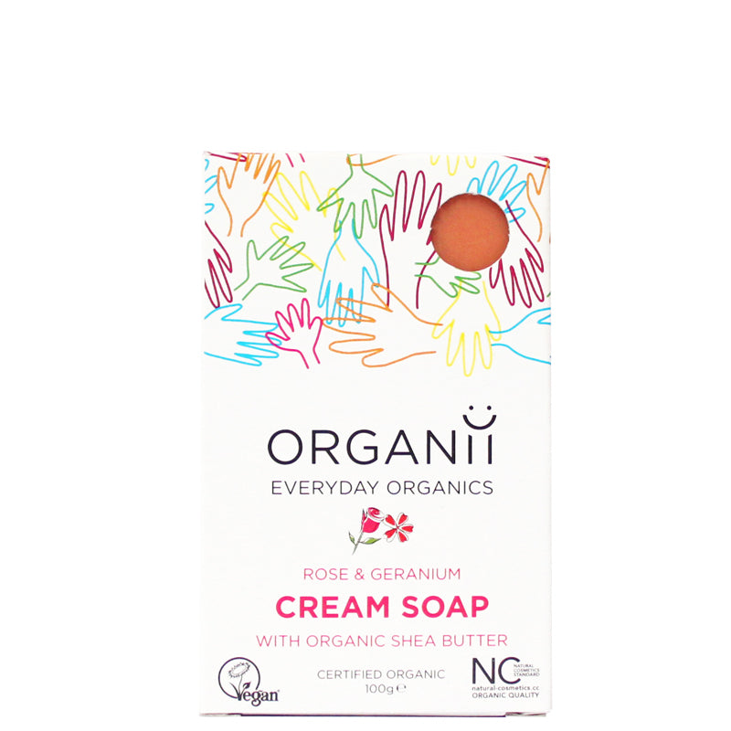 Organii Rose & Geranium Cream Soap Bar
