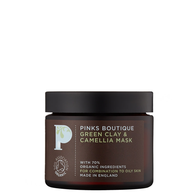 Pinks Boutique Green Clay &amp; Camellia Mask